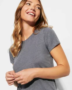 Roly CA6661 - FOX WOMAN T-shirt manches courtes pour femme en tissu chiné