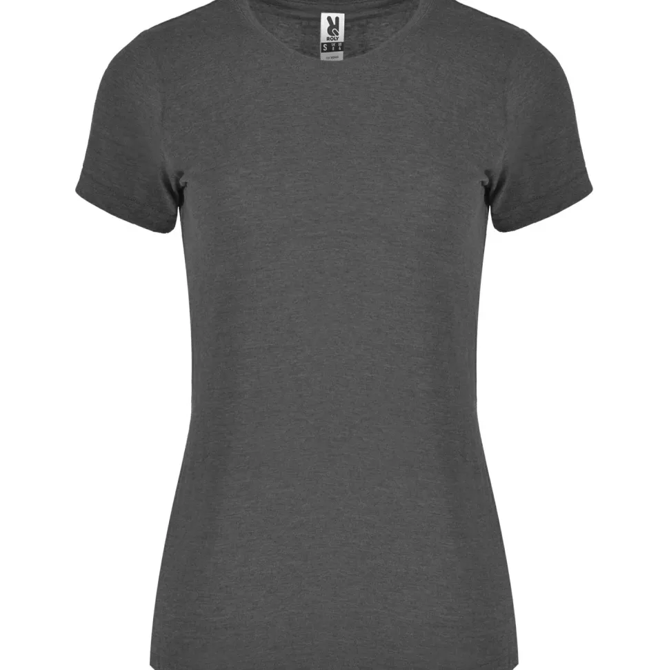Roly CA6661 - FOX WOMAN T-shirt manches courtes pour femme en tissu chiné