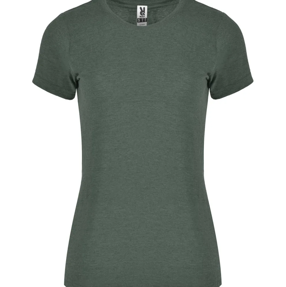 Roly CA6661 - FOX WOMAN T-shirt manches courtes pour femme en tissu chiné