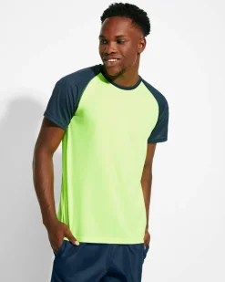 Roly CA6650 - INDIANAPOLIS T-shirt sportif manches courtes raglans contrastées