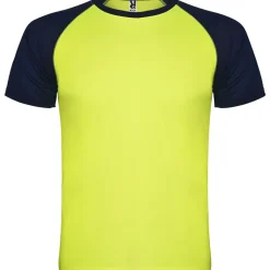 Roly CA6650 - INDIANAPOLIS T-shirt sportif manches courtes raglans contrastées