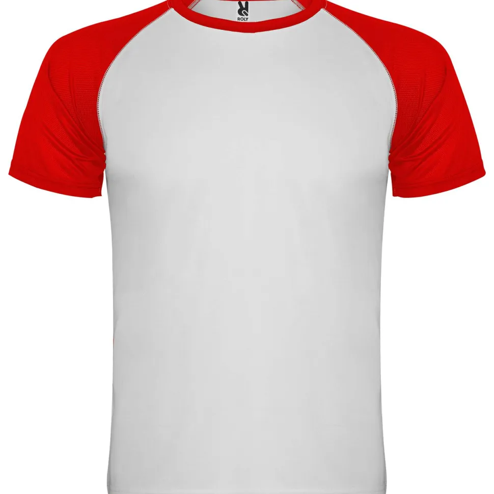 Roly CA6650 - INDIANAPOLIS T-shirt sportif manches courtes raglans contrastées
