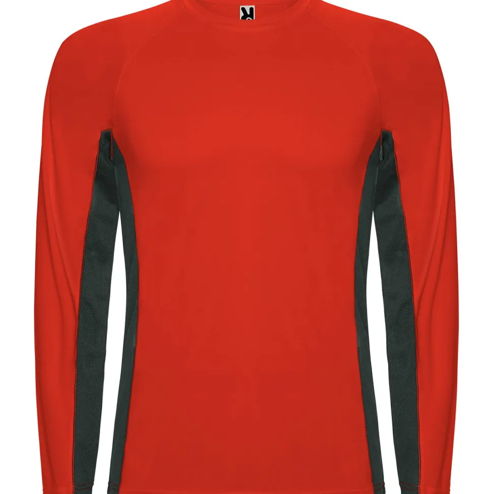 Roly CA6670 - SHANGHAI L/S T-shirt combiné avec deux tissus en polyester