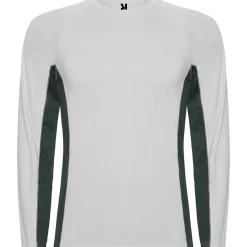 Roly CA6670 - SHANGHAI L/S T-shirt combiné avec deux tissus en polyester
