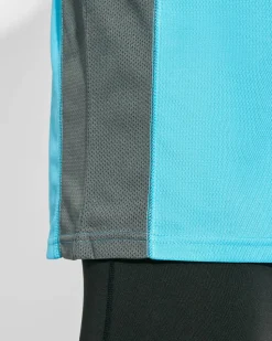 Roly CA6670 - SHANGHAI L/S T-shirt combiné avec deux tissus en polyester