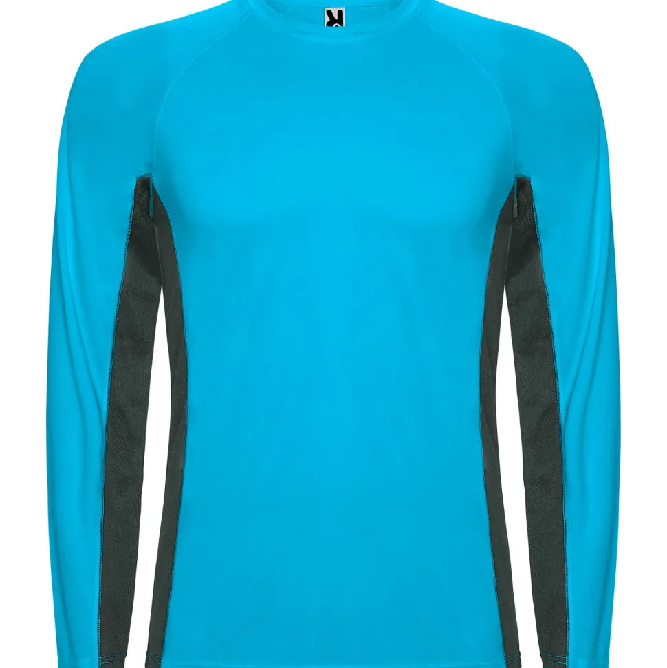 Roly CA6670 - SHANGHAI L/S T-shirt combiné avec deux tissus en polyester