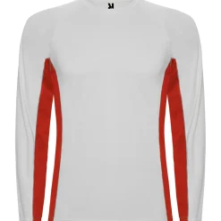 Roly CA6670 - SHANGHAI L/S T-shirt combiné avec deux tissus en polyester