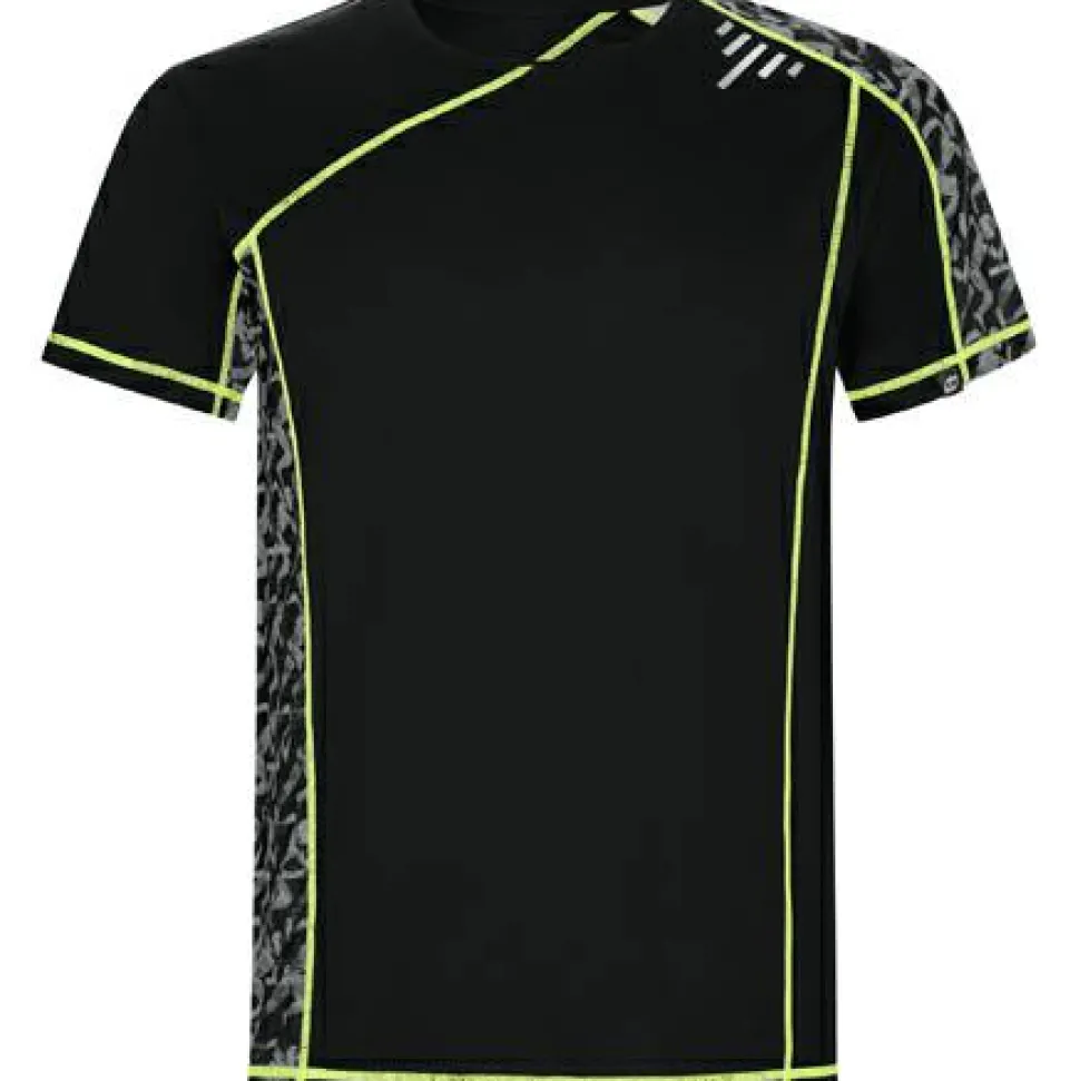 Roly CA0426 - SOCHI T-shirt technique à manches raglan avec empiècements imprimés
