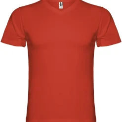 Roly CA6503 - T-shirt Col V Double Épaisseur en Coton