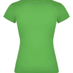 Roly CA6646 - T-shirt Femme Col V Coton avec Finitions Côtelées