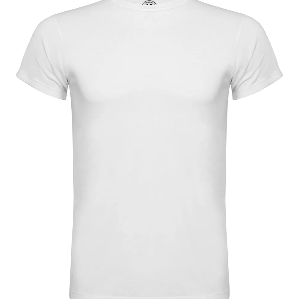 Roly CA7129 - T-shirt Sublimation à Manches Courtes et Col Côtelé