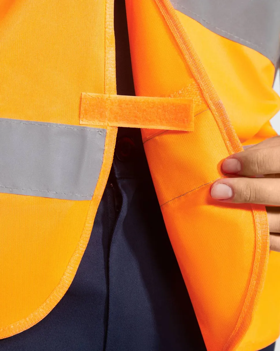 Roly CC5063 - SIRIO Gilet haute visibilité avec deux bande reflechissantes sur poitrine et dos