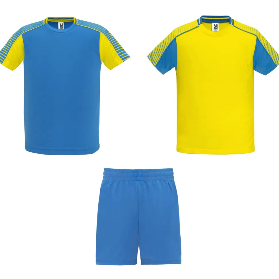 Roly CJ0525 - JUVE Kit de sport unisex composé de 2 t-shirts + 1 short