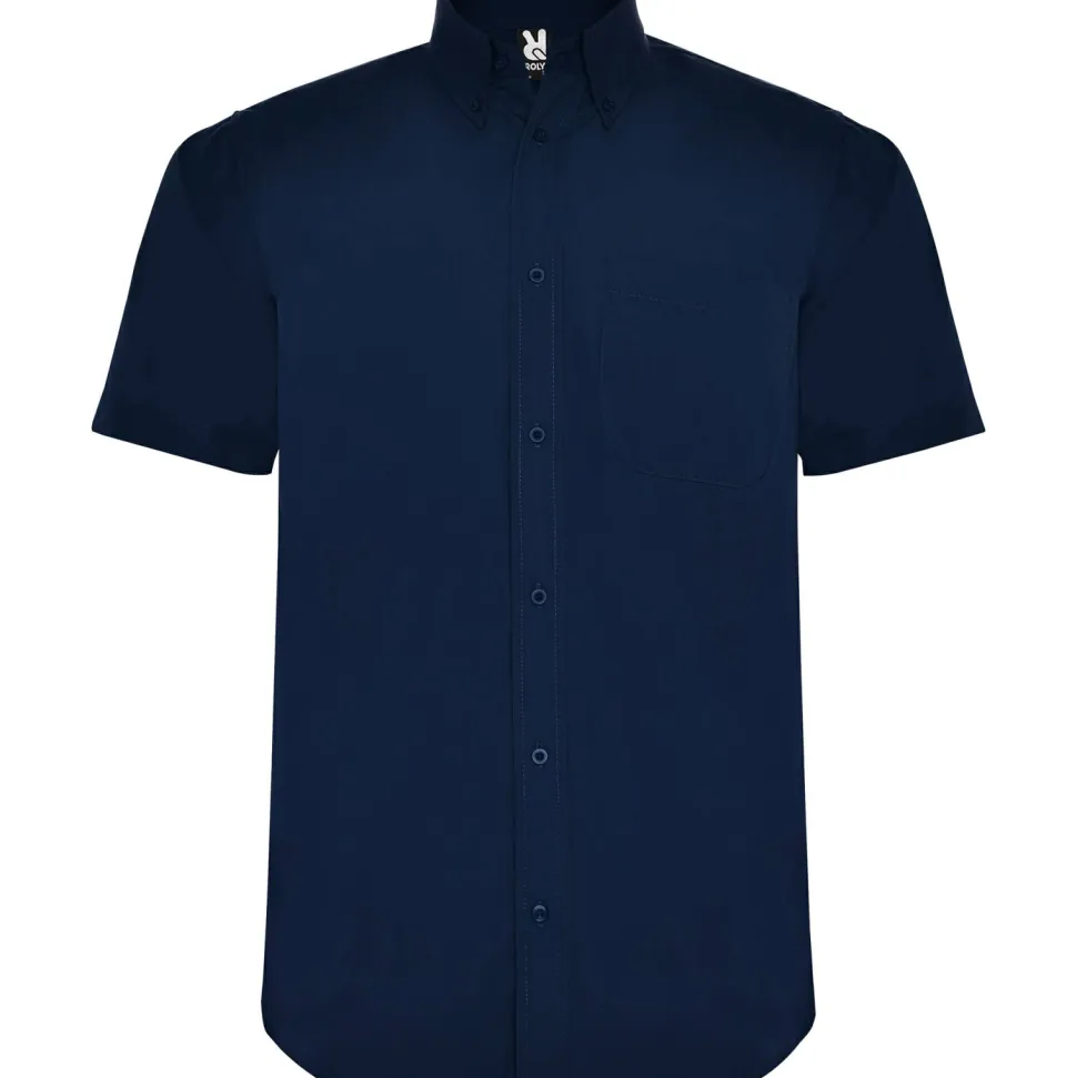 Roly CM5503 - AIFOS Chemise à manches courtes et col classique amidonné avec un bouton