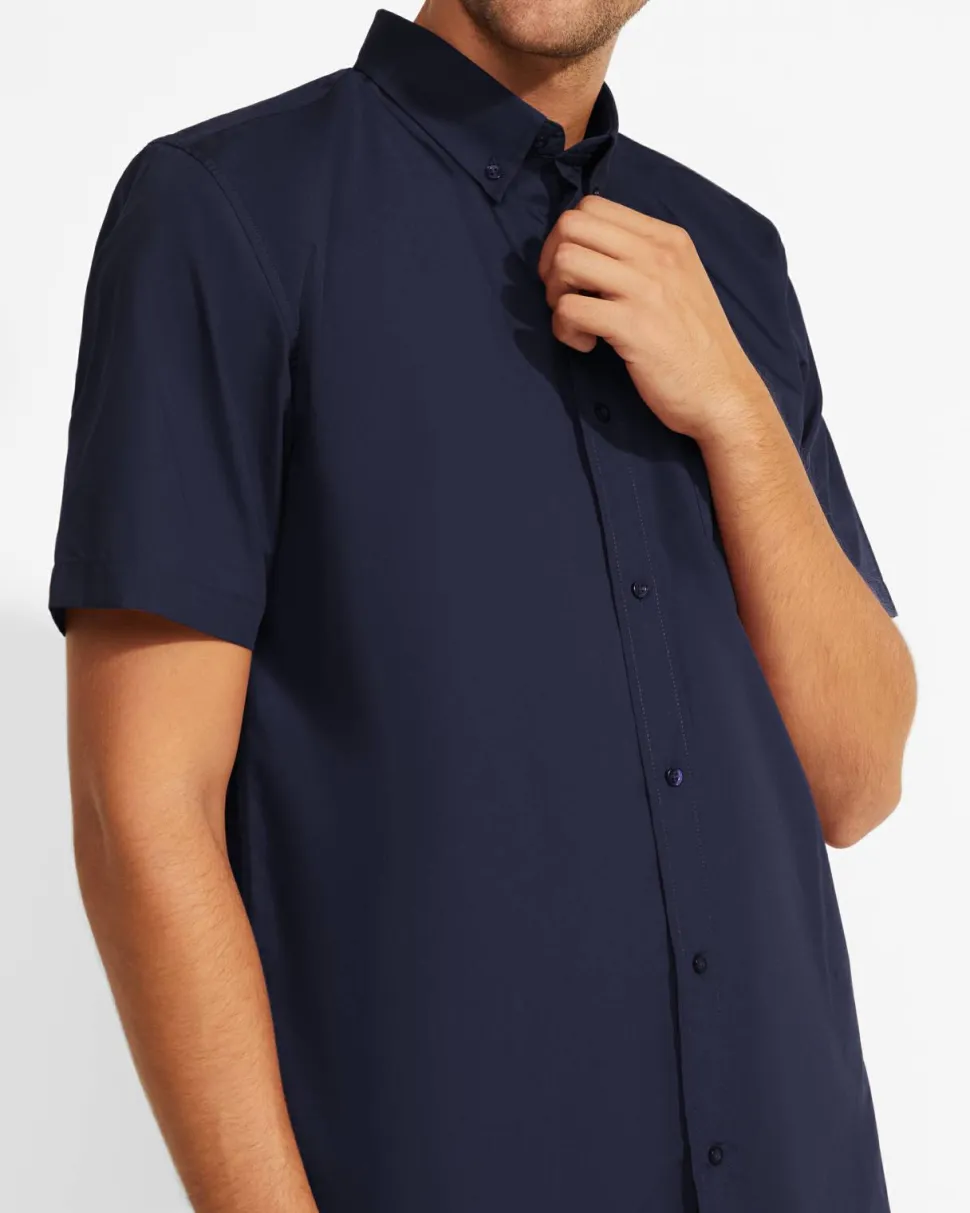 Roly CM5503 - AIFOS Chemise à manches courtes et col classique amidonné avec un bouton