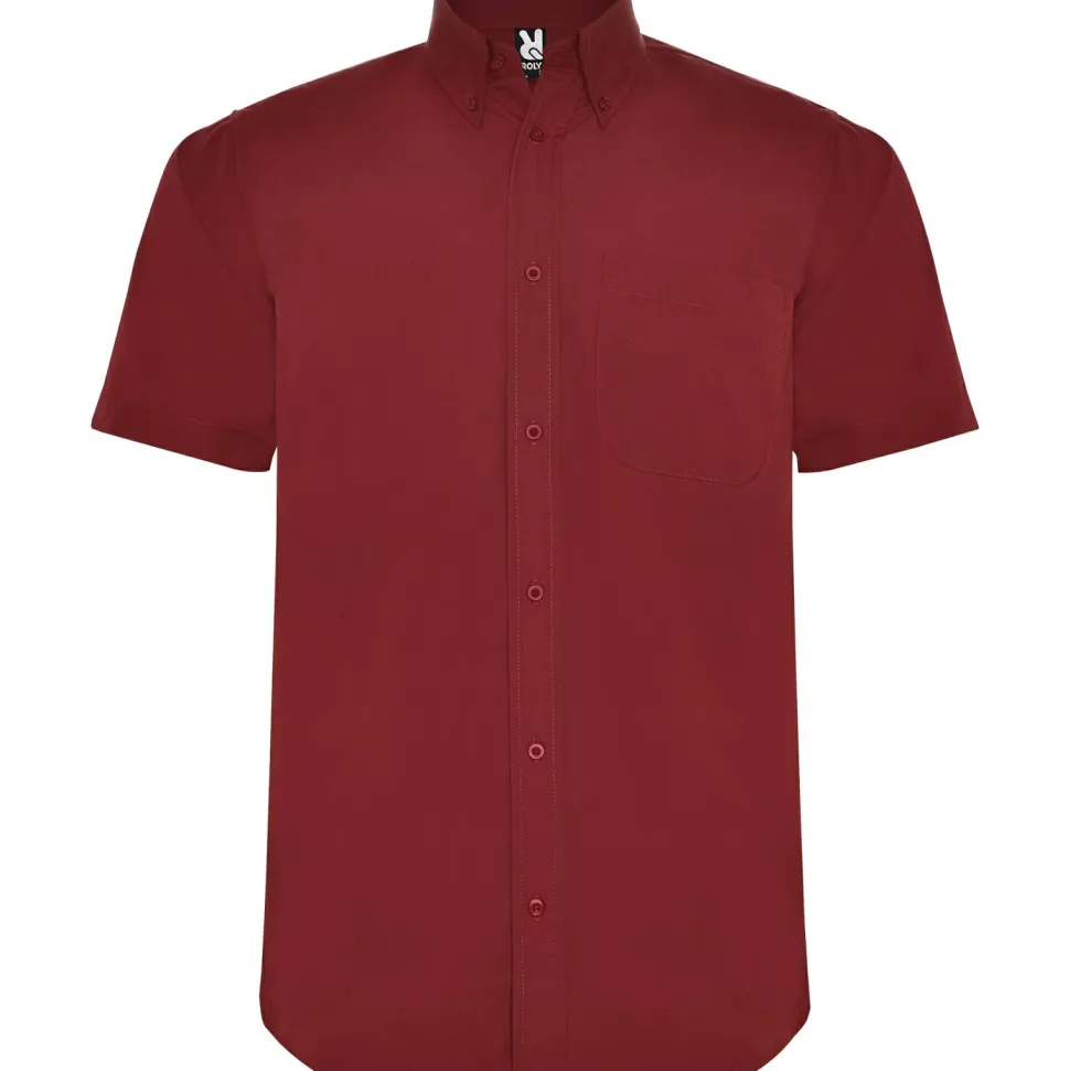 Roly CM5503 - AIFOS Chemise à manches courtes et col classique amidonné avec un bouton