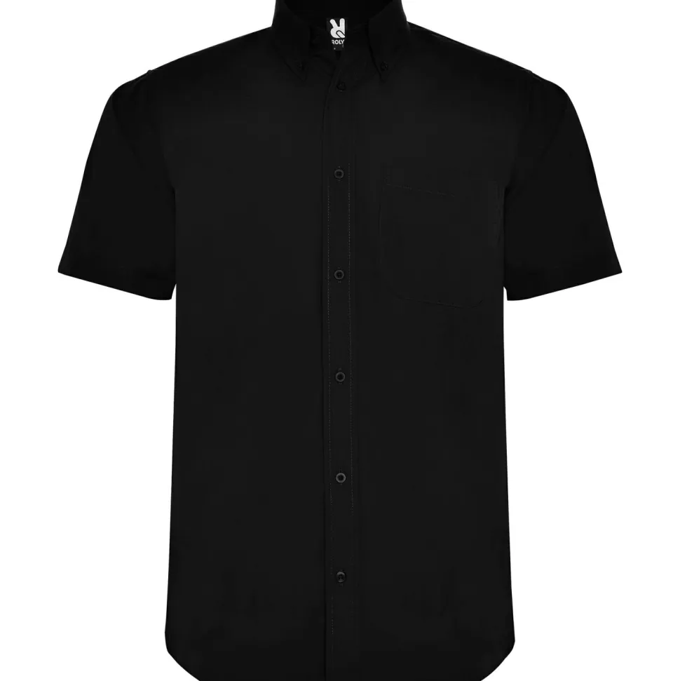 Roly CM5503 - AIFOS Chemise à manches courtes et col classique amidonné avec un bouton