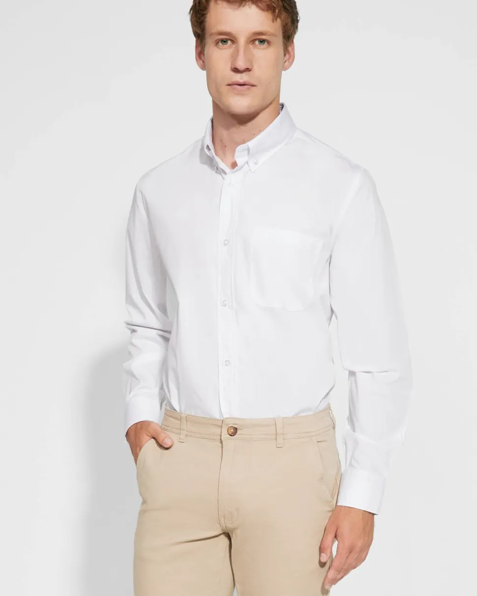 Roly CM5504 - AIFOS L/S Chemise à manches longues et col classique avec un bouton amidonné