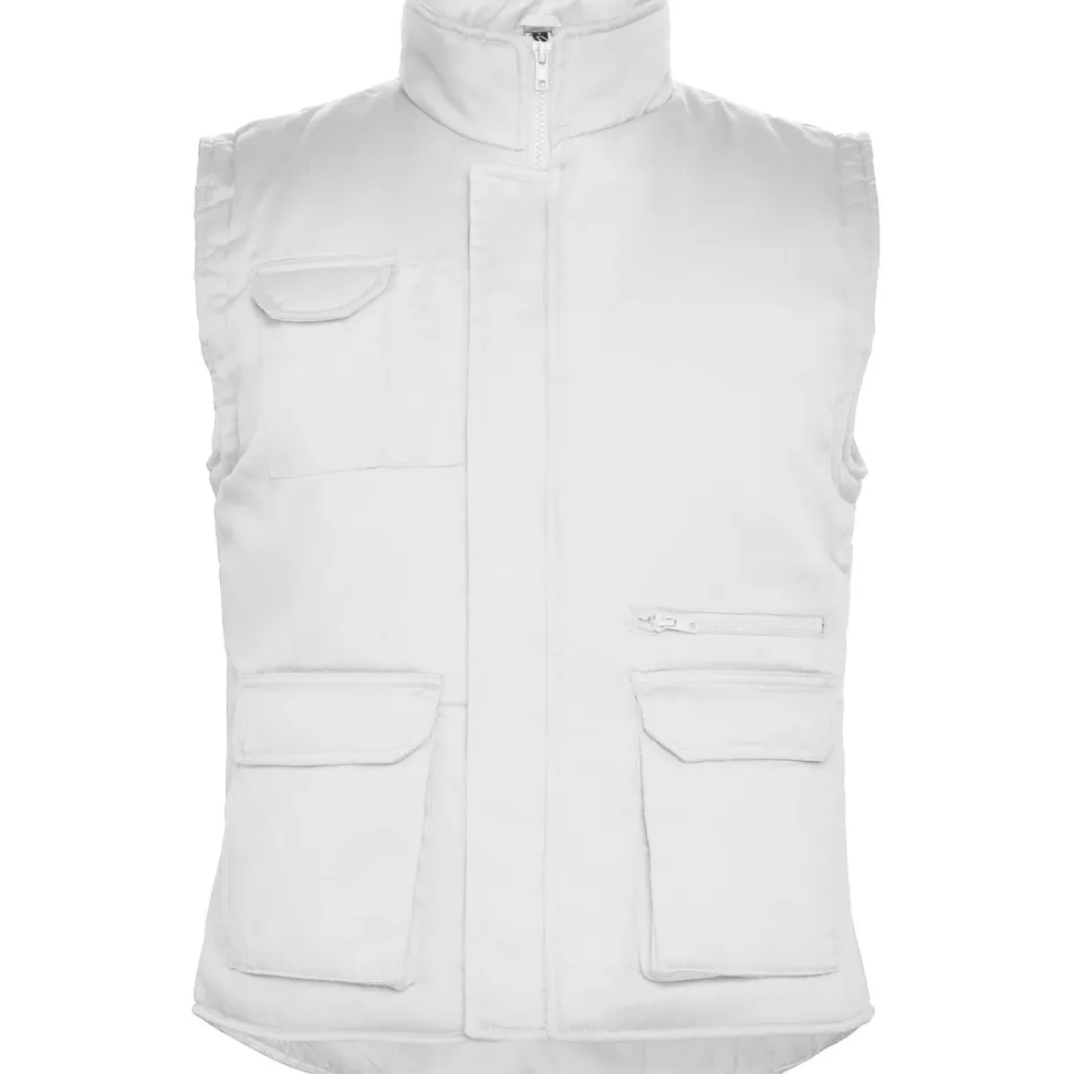 Roly CQ5067 - ALMANZOR Gilet de travail multi-poches à col montant