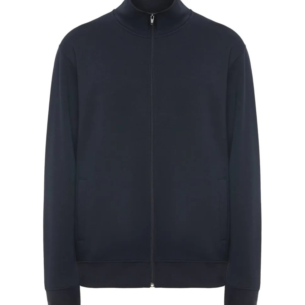 Roly CQ6439 - ULAN Sweat avec encolure montante et zip au ton