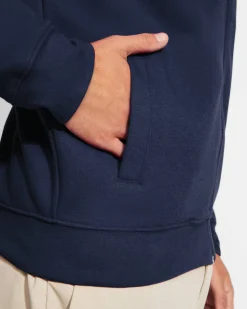 Roly CQ6439 - ULAN Sweat avec encolure montante et zip au ton