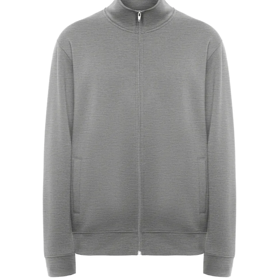 Roly CQ6439 - ULAN Sweat avec encolure montante et zip au ton