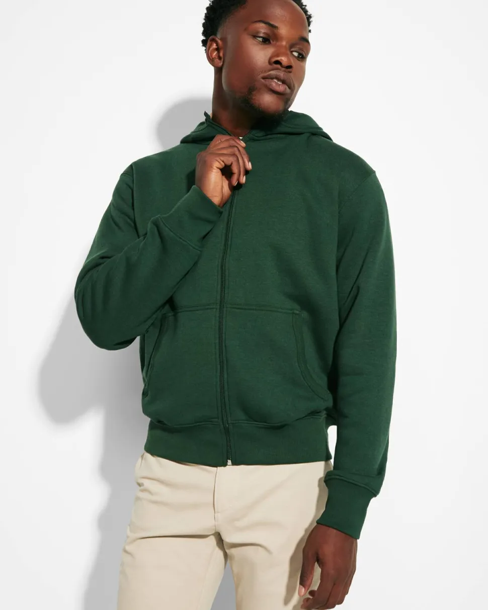 Roly CQ6421 - Veste à Capuche Montblanc avec Col Haut et Zip Complet
