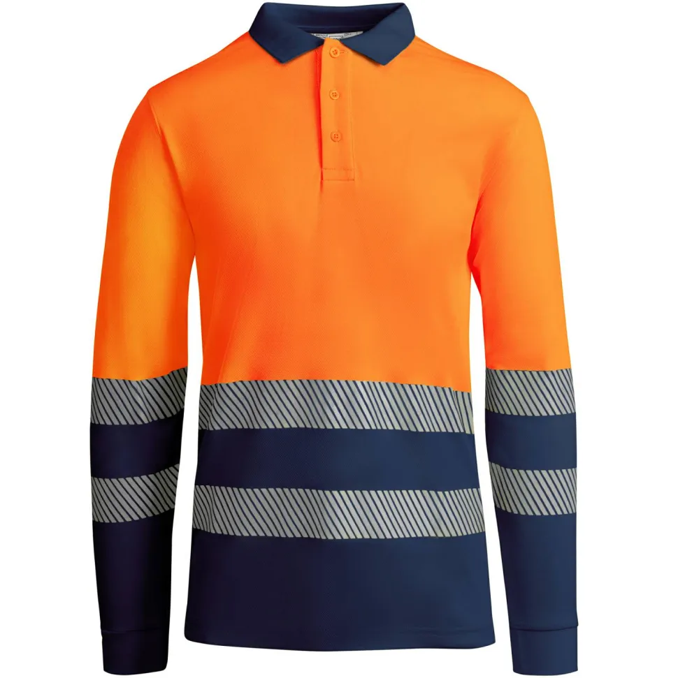 Roly HV9319 - ATRIO LS Polo technique haute visibilité à manches longues