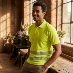 Roly HV9318 - ATRIO Polo technique haute visibilité à manches courtes