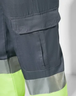 Roly HV9300 - NAOS Pantalon d'été multi-poches haute visibilité