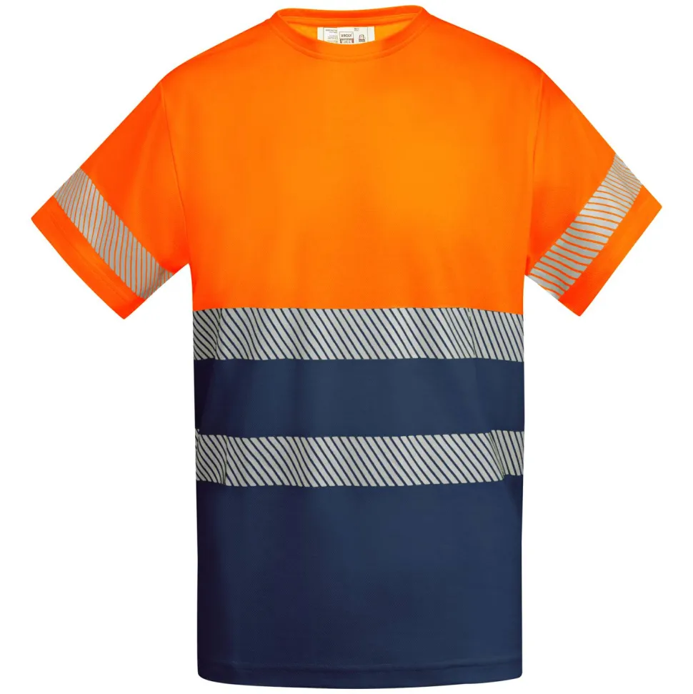 Roly HV9317 - TAURI T-shirt technique haute visibilité à manches courtes