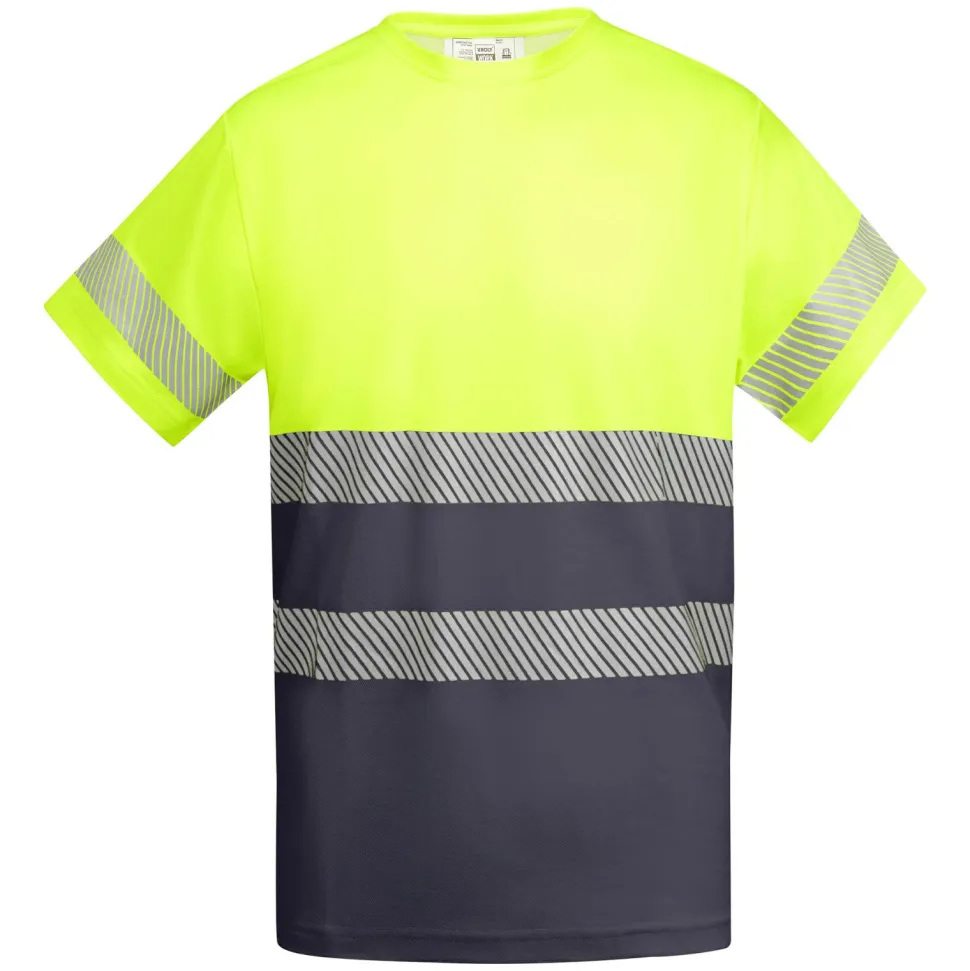 Roly HV9317 - TAURI T-shirt technique haute visibilité à manches courtes