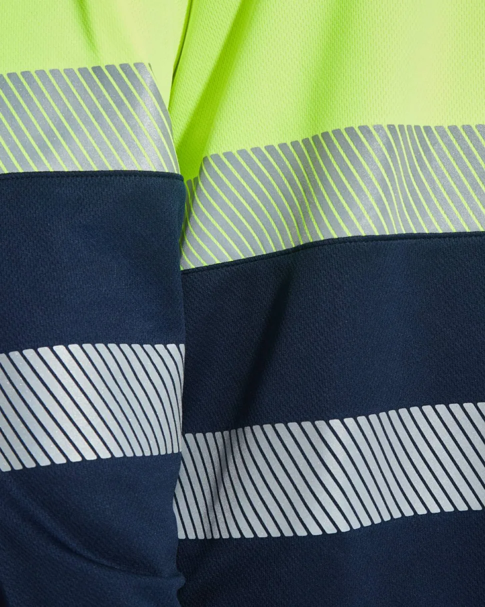 Roly HV9316 - VEGA LS Polo technique haute visibilité à manches longues