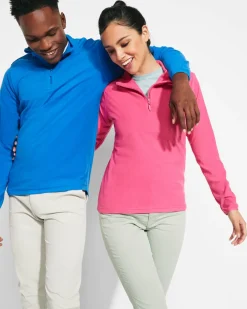 Roly SM1095 - Veste Polaire Microfibre avec Demi-Zip et Protection Menton