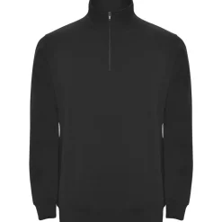 Roly SU1109 - ANETO Sweat avec demi zip ton sur ton et col montant