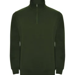 Roly SU1109 - ANETO Sweat avec demi zip ton sur ton et col montant