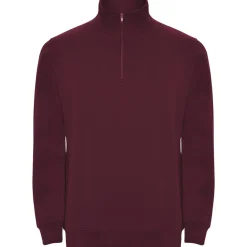 Roly SU1109 - ANETO Sweat avec demi zip ton sur ton et col montant