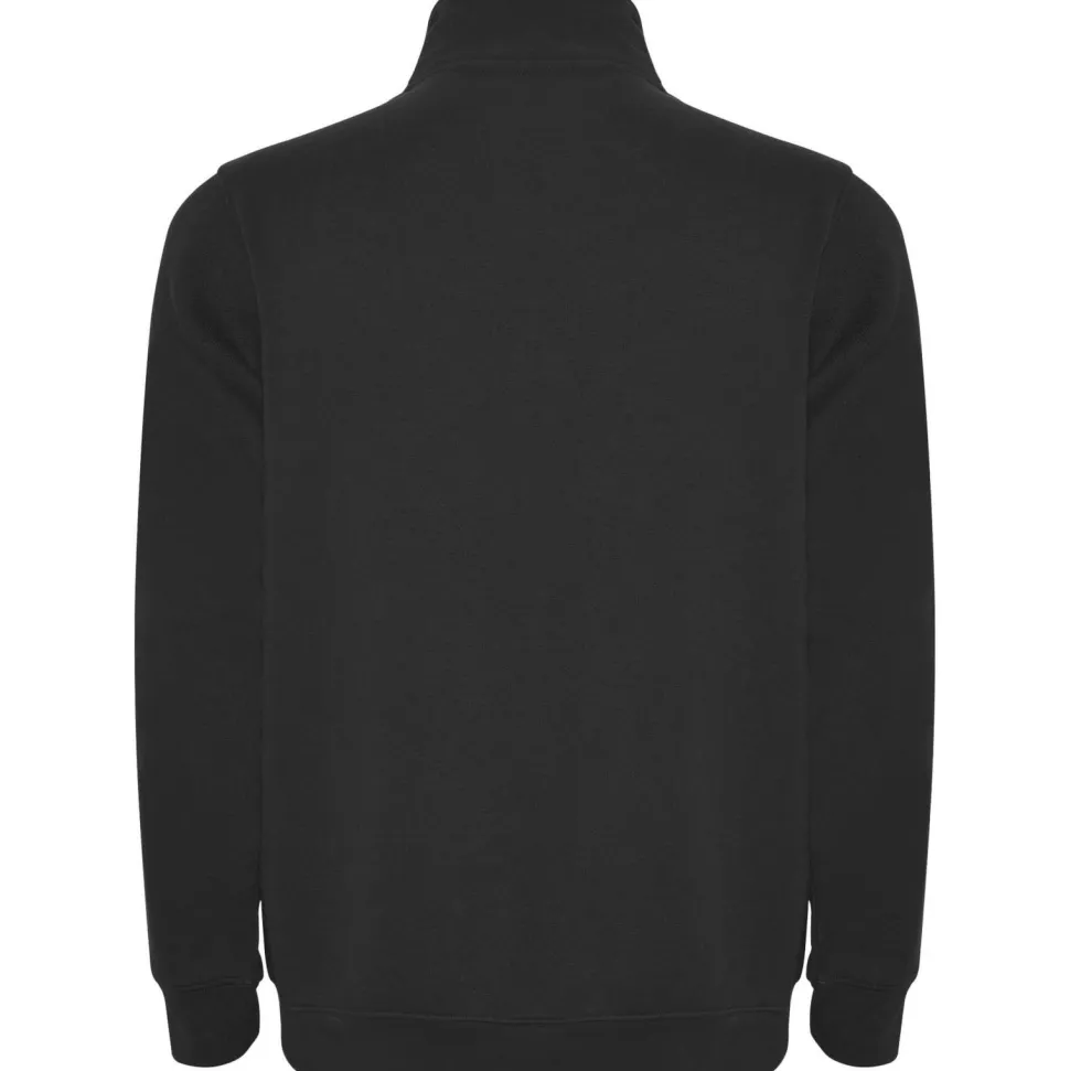 Roly SU1109 - ANETO Sweat avec demi zip ton sur ton et col montant