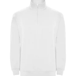 Roly SU1109 - ANETO Sweat avec demi zip ton sur ton et col montant