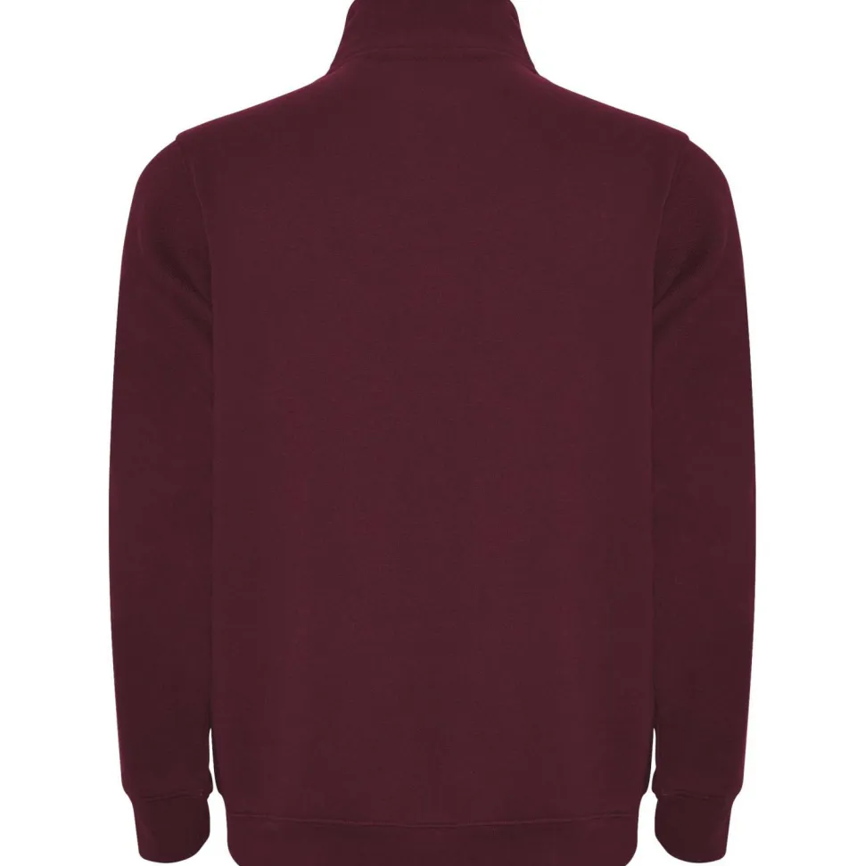 Roly SU1109 - ANETO Sweat avec demi zip ton sur ton et col montant