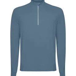 Roly SU1031 - ESTAMBUL Sweatshirt technique brossé avec une manche raglan et un motif demi fermeture à glissière inversée avec un détail réfléchissant