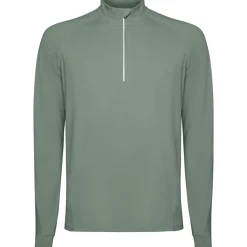 Roly SU1031 - ESTAMBUL Sweatshirt technique brossé avec une manche raglan et un motif demi fermeture à glissière inversée avec un détail réfléchissant