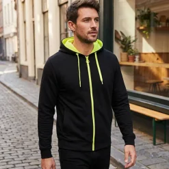 Roly SU1105 - FUJI Veste en maille molleton non gratté avec details fluo