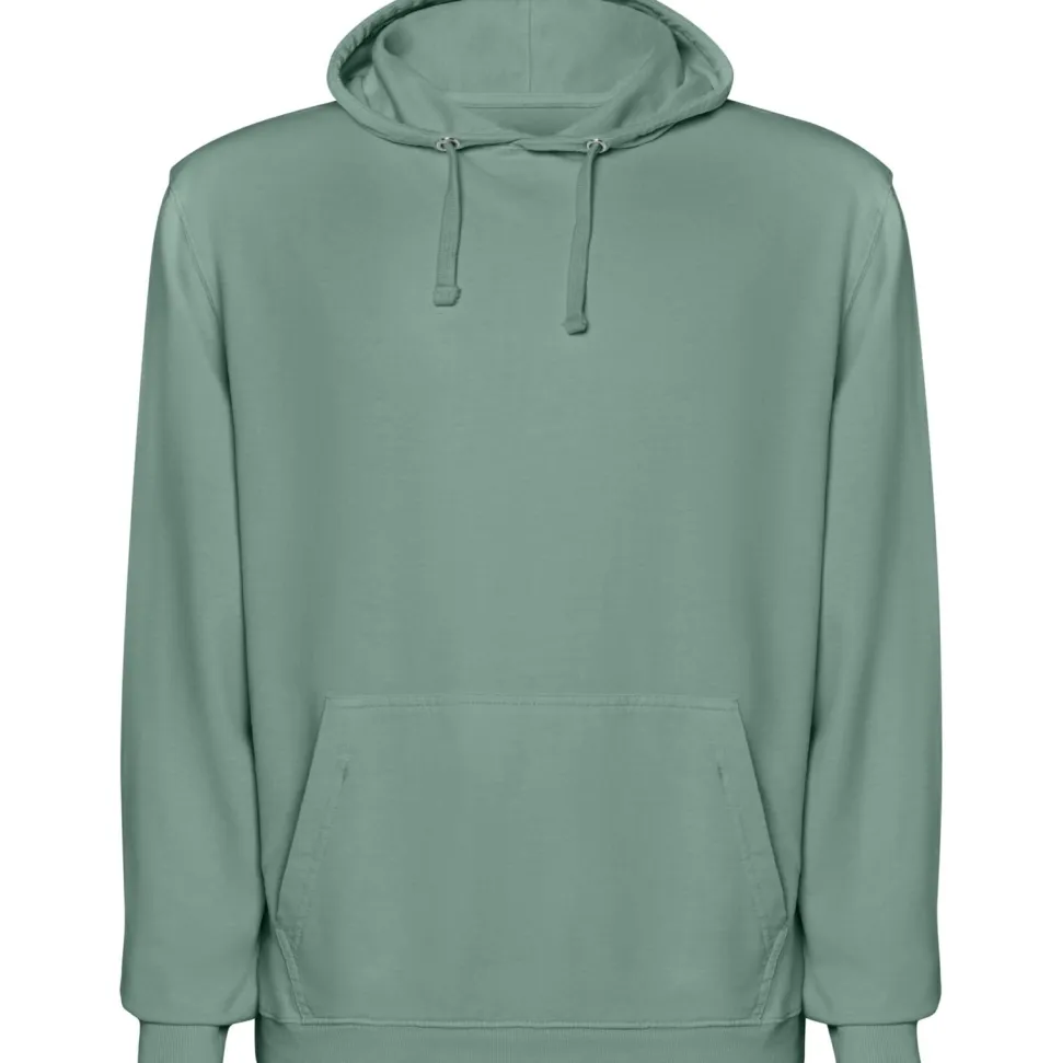 Roly SU2204 - KENIA Sweatshirt à capuche unisexe en coton non gratté avec effet délavé