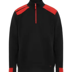 Roly SU8413 - MAVERICK Sweat à col montant et demi-zip de couleurs combinés