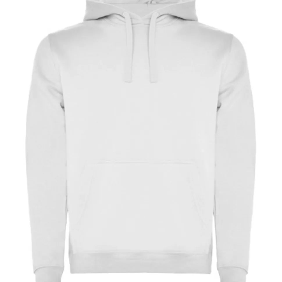 Roly SU1067 - URBAN Sweat-shirt bicolore avec capuche doublée et cordon de serrage contrasté