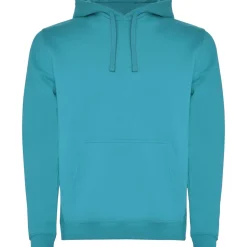Roly SU1067 - URBAN Sweat-shirt bicolore avec capuche doublée et cordon de serrage contrasté