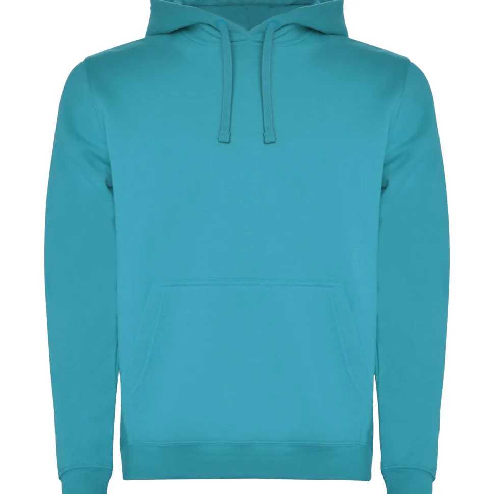 Roly SU1067 - URBAN Sweat-shirt bicolore avec capuche doublée et cordon de serrage contrasté