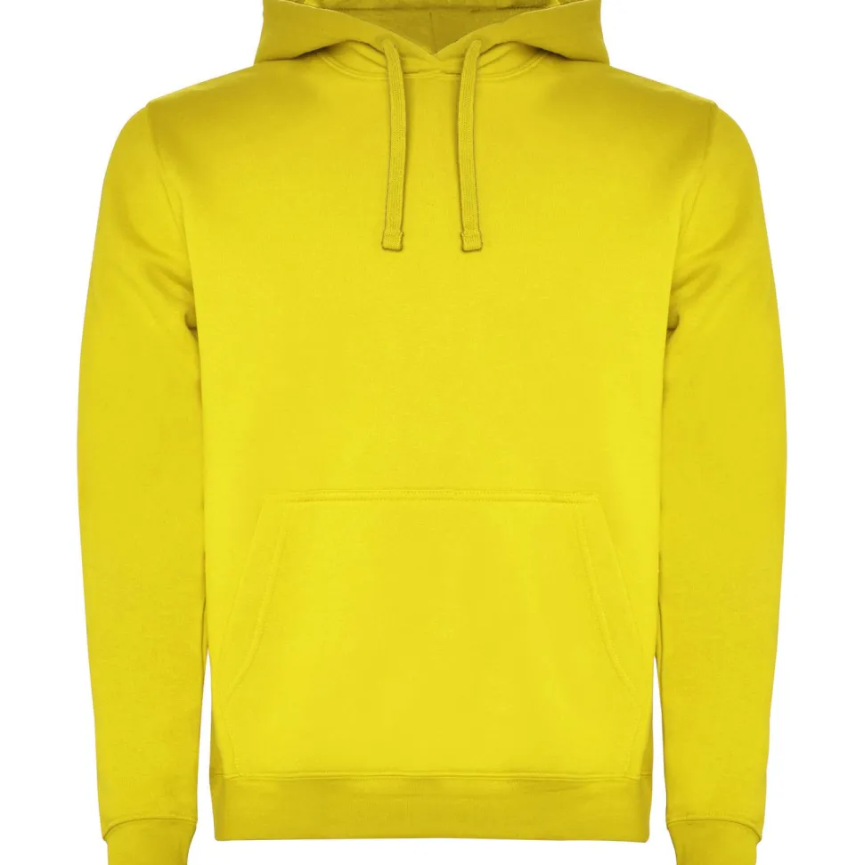 Roly SU1067 - URBAN Sweat-shirt bicolore avec capuche doublée et cordon de serrage contrasté