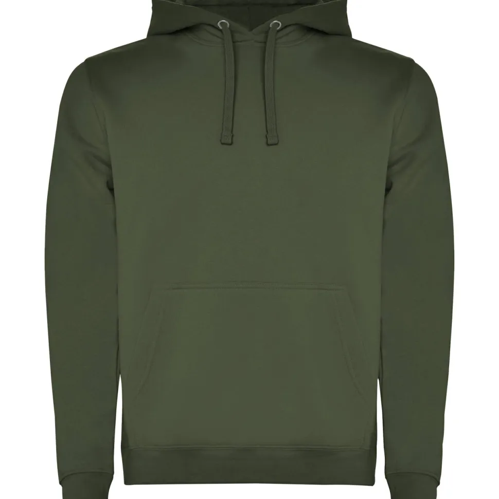 Roly SU1067 - URBAN Sweat-shirt bicolore avec capuche doublée et cordon de serrage contrasté